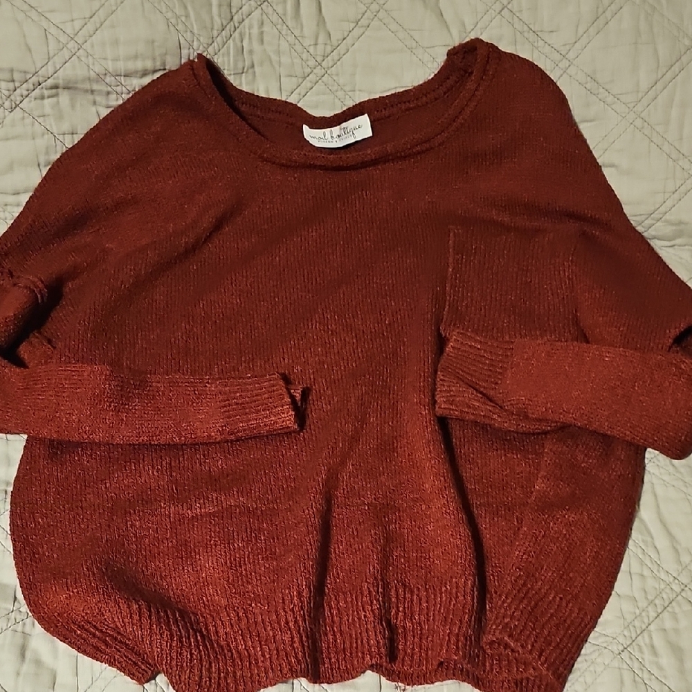 Elegant Women's Burgandy Sweater